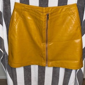 HoneyBum- Leather Skirt